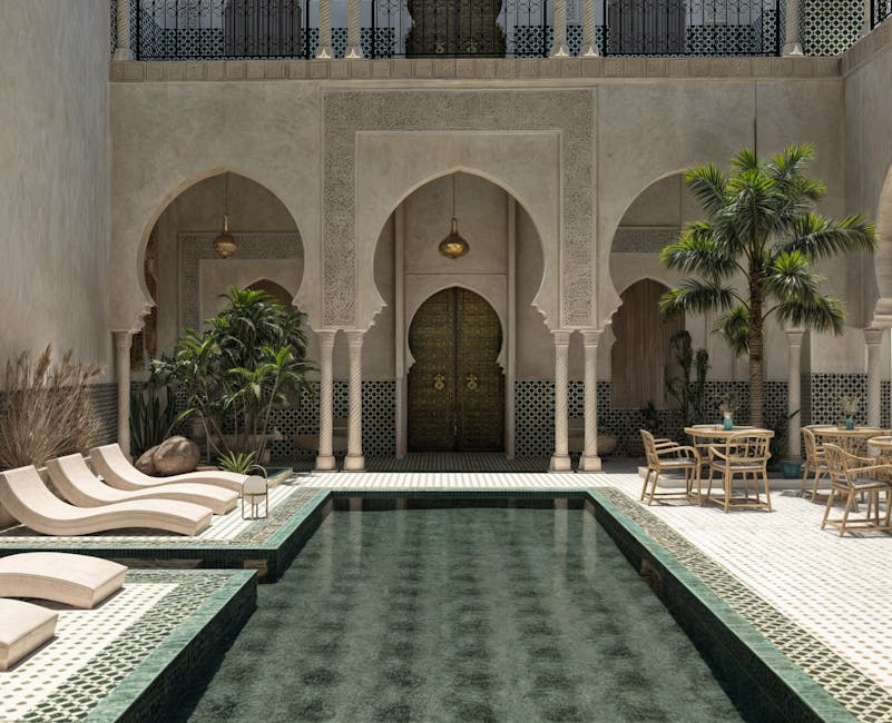Riads in Marrakech With Mosaic Pools and Lantern Nights